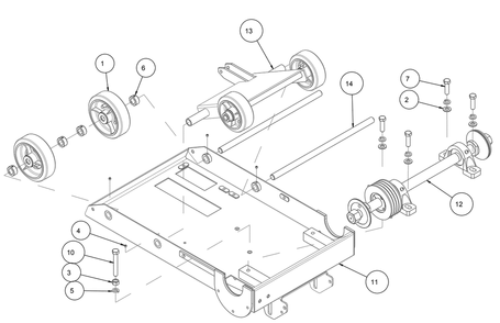 Section 04 Diagram and Parts List for MK-2425SSP 170958 MK Diamond Concrete Saw
